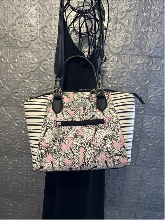 Betsey Johnson Handbags - Luv By Betsey Johnson Butterfly Stripe Crossbody Shoulder Bag Purse whimsy Y2K